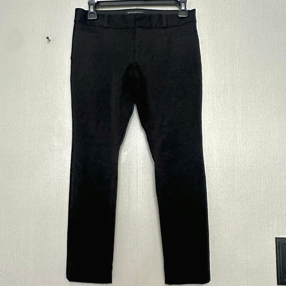 Banana Republic Sloan Slim Ankle Pants Womens 0P Black Work Office